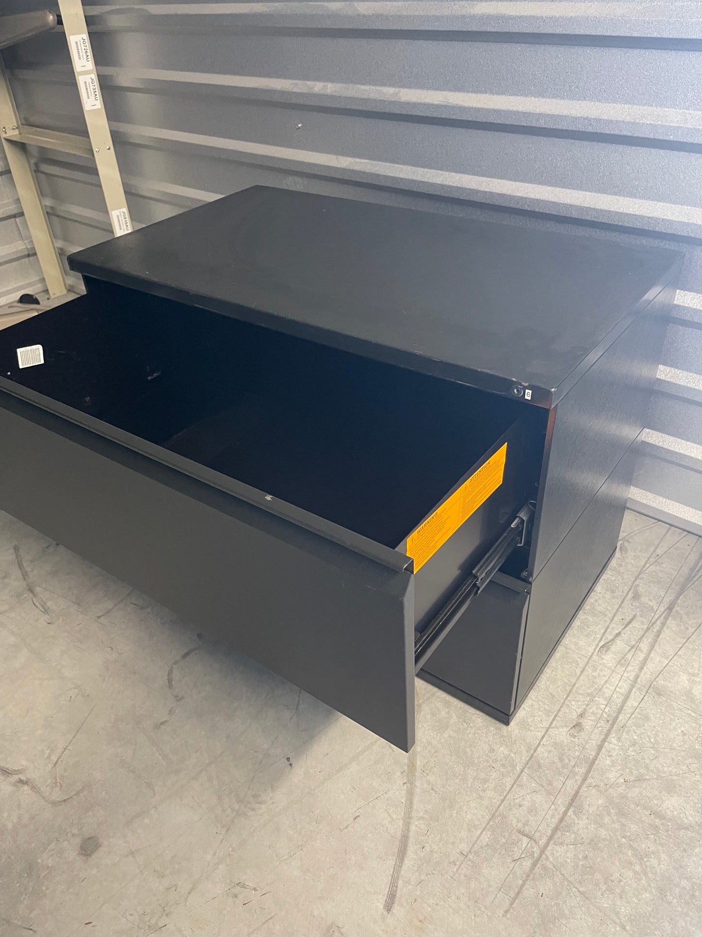 2 Drawer Filing Cabinet Black