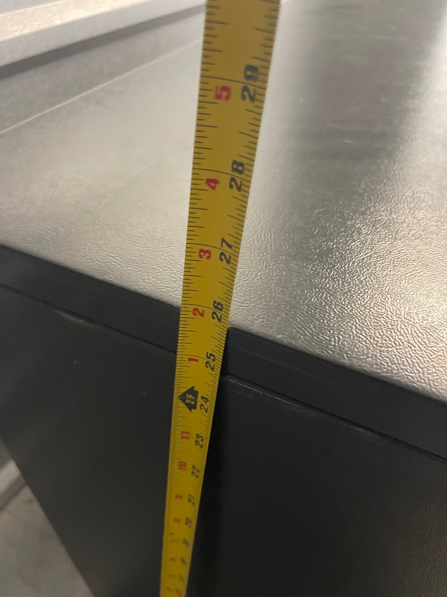 2 Drawer Filing Cabinet Black