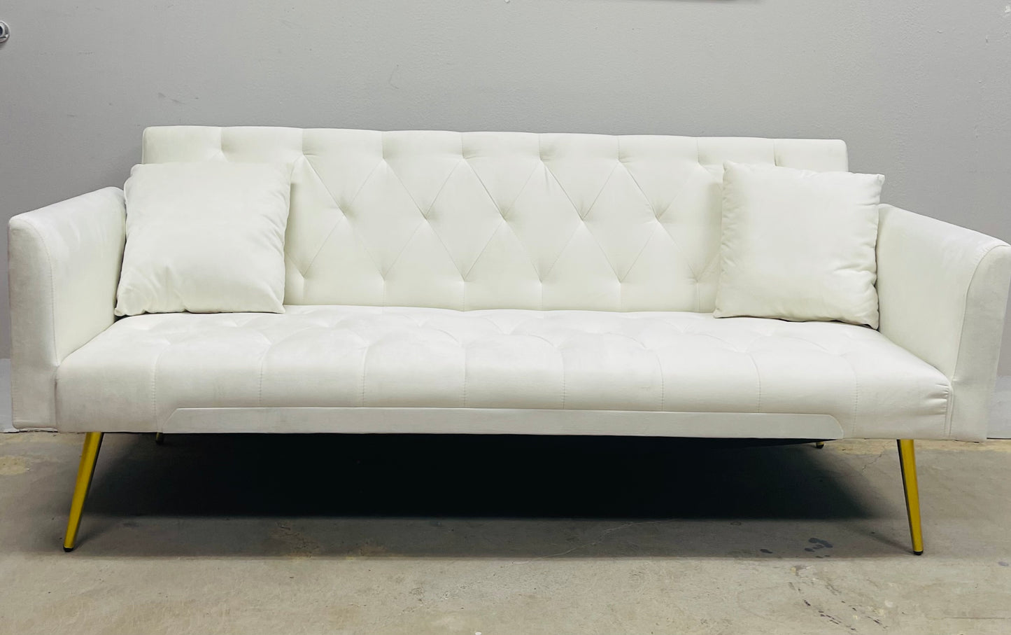 White Sofa - Futon / Brand New