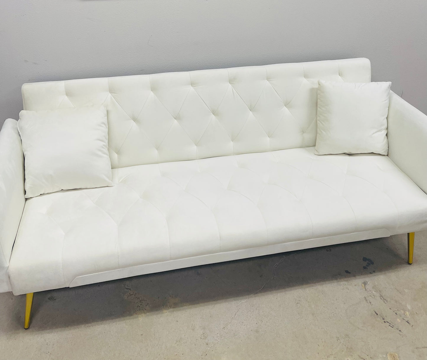 White Sofa - Futon / Brand New