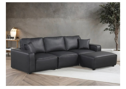Columbia Black Sectional