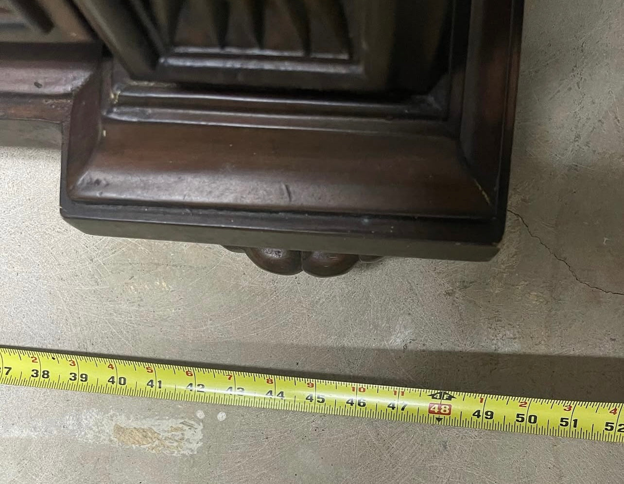 Pre Owned Beautiful Armoire / Entertainment Cabinet with Embossed Leather