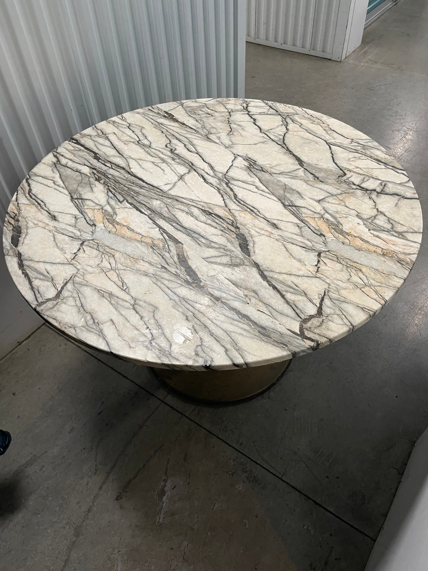 Faux Marble Round Table