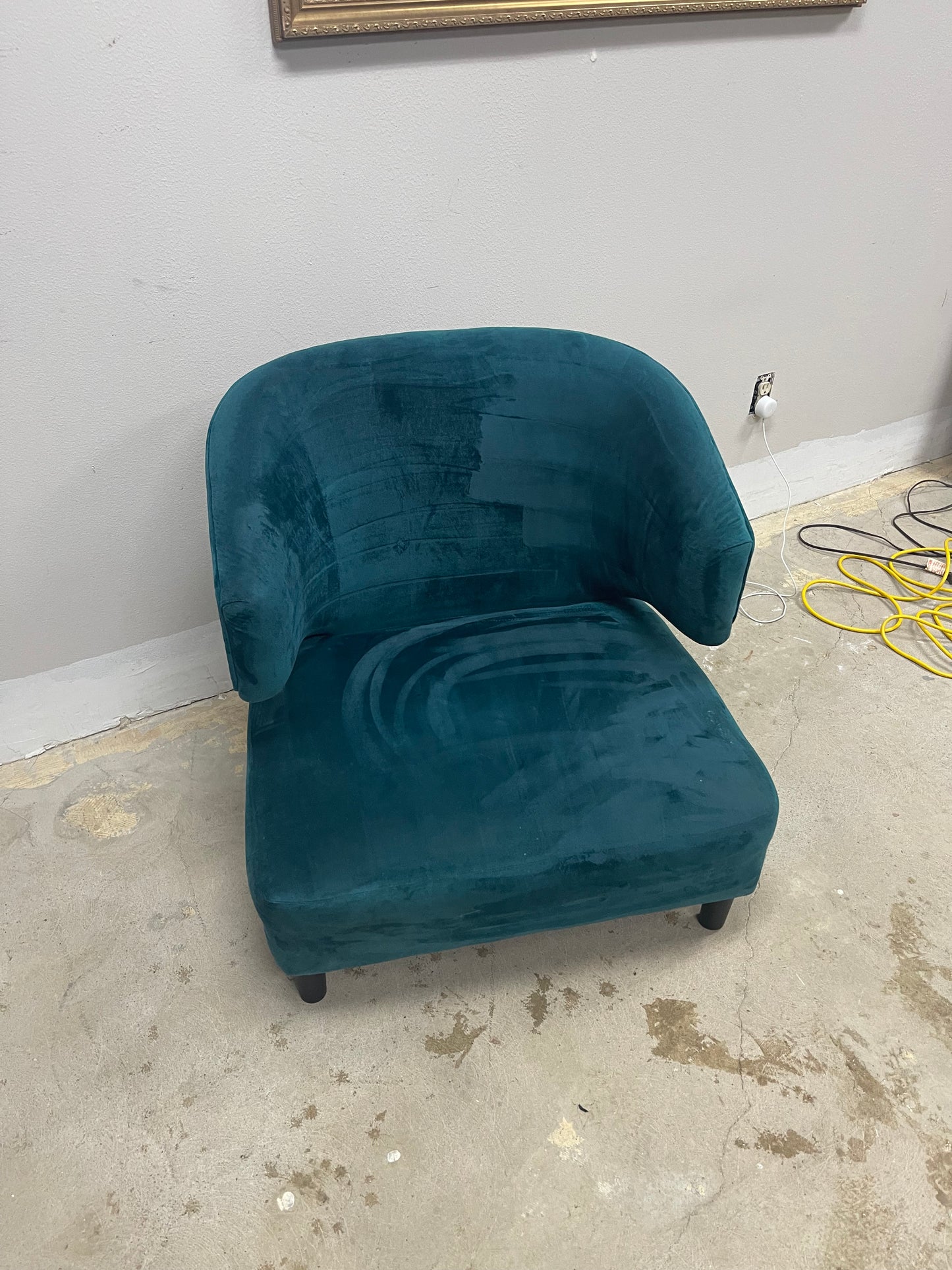 Art Deco Velvet Chair