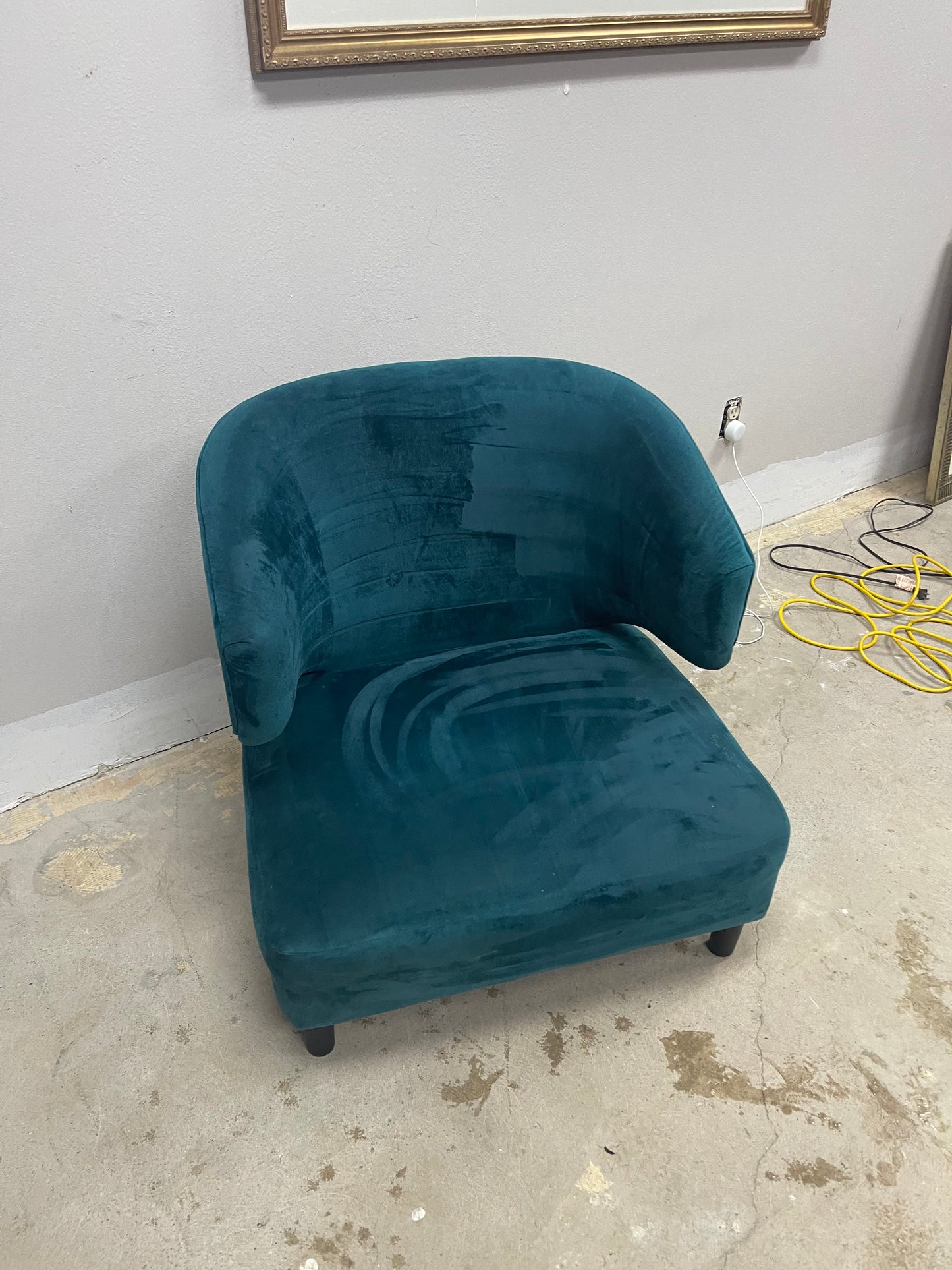 Art Deco Velvet Chair