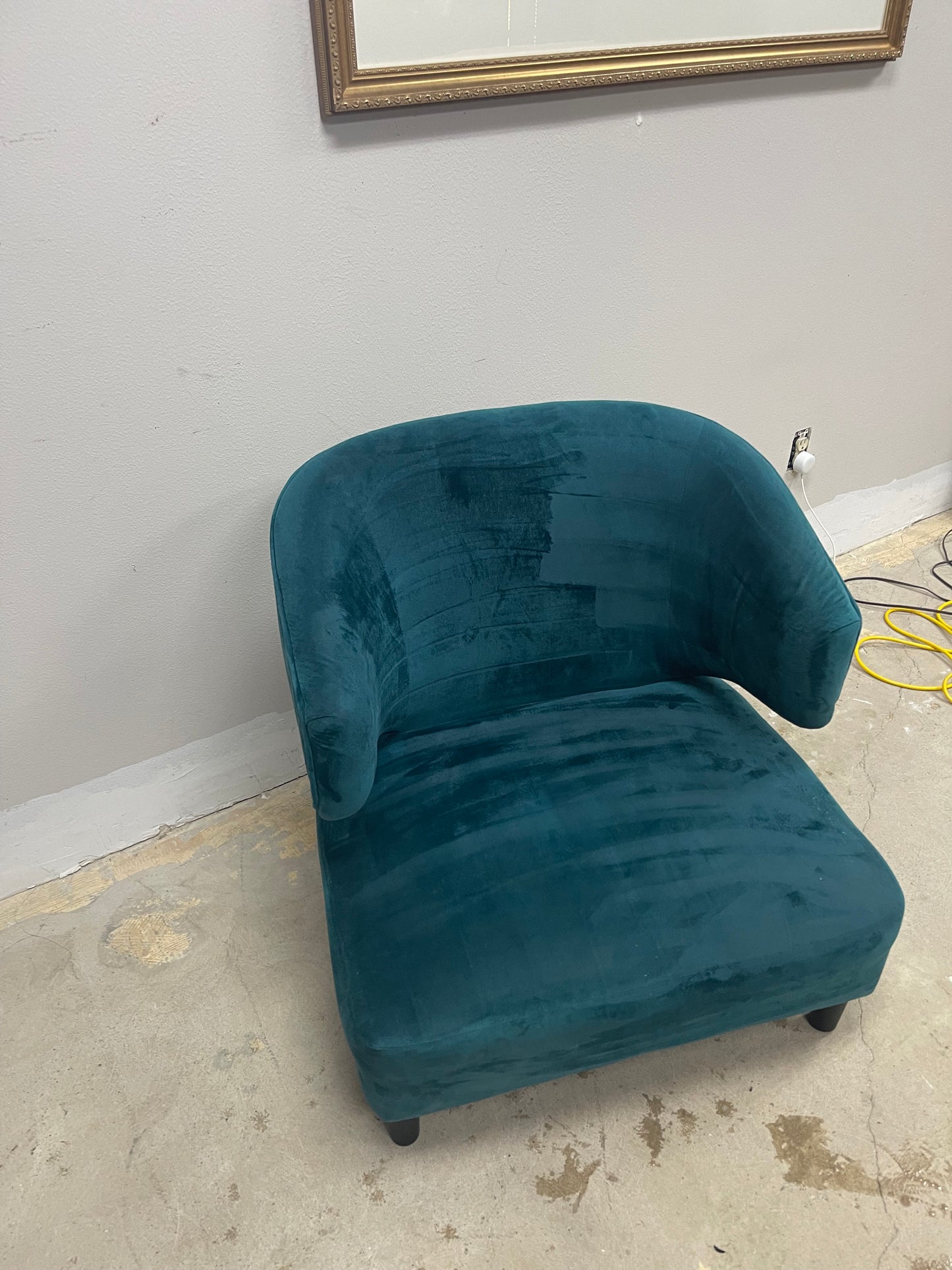 Art Deco Velvet Chair