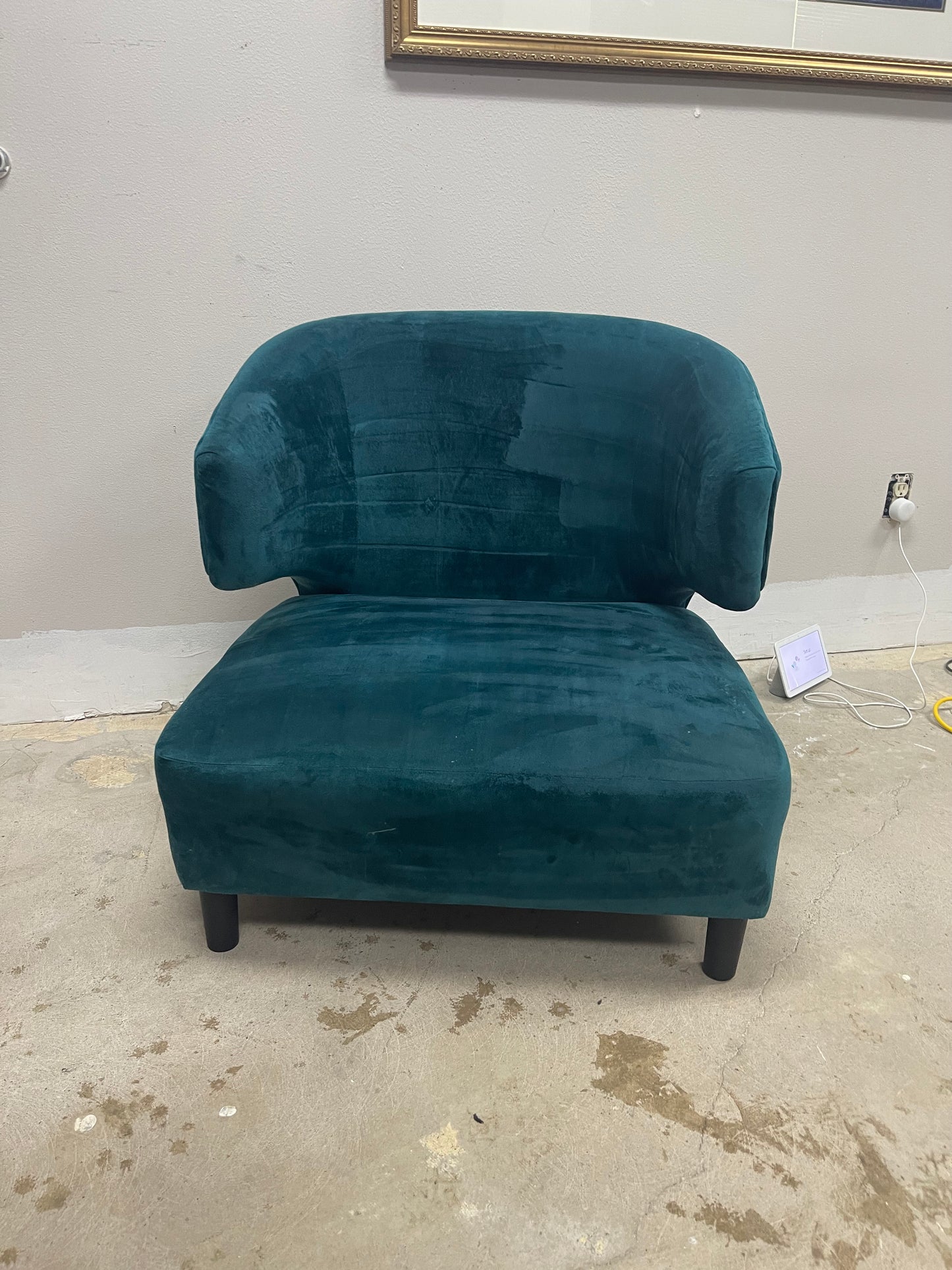 Art Deco Velvet Chair