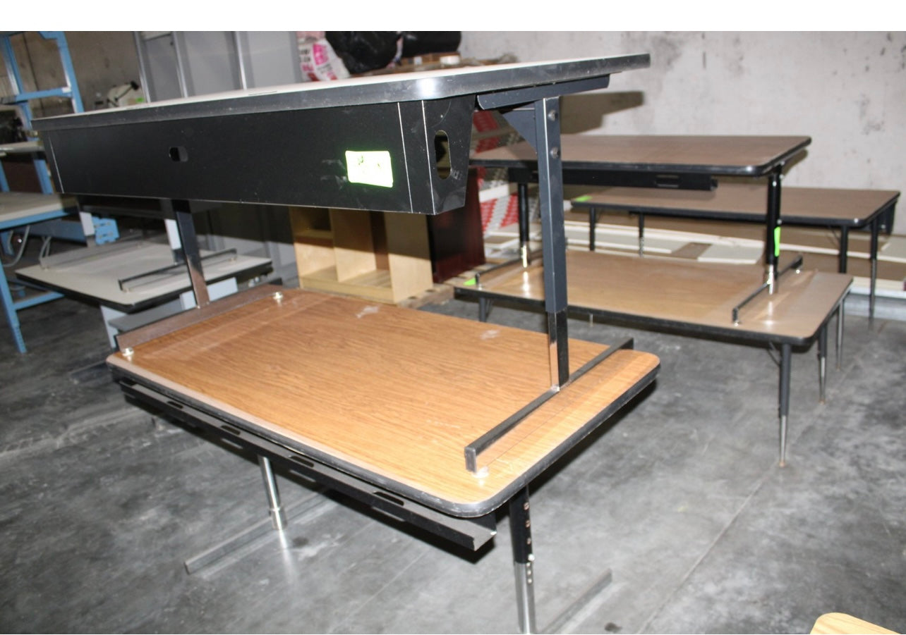 Commercial Grade Computer Work Tables Adjustable Heights