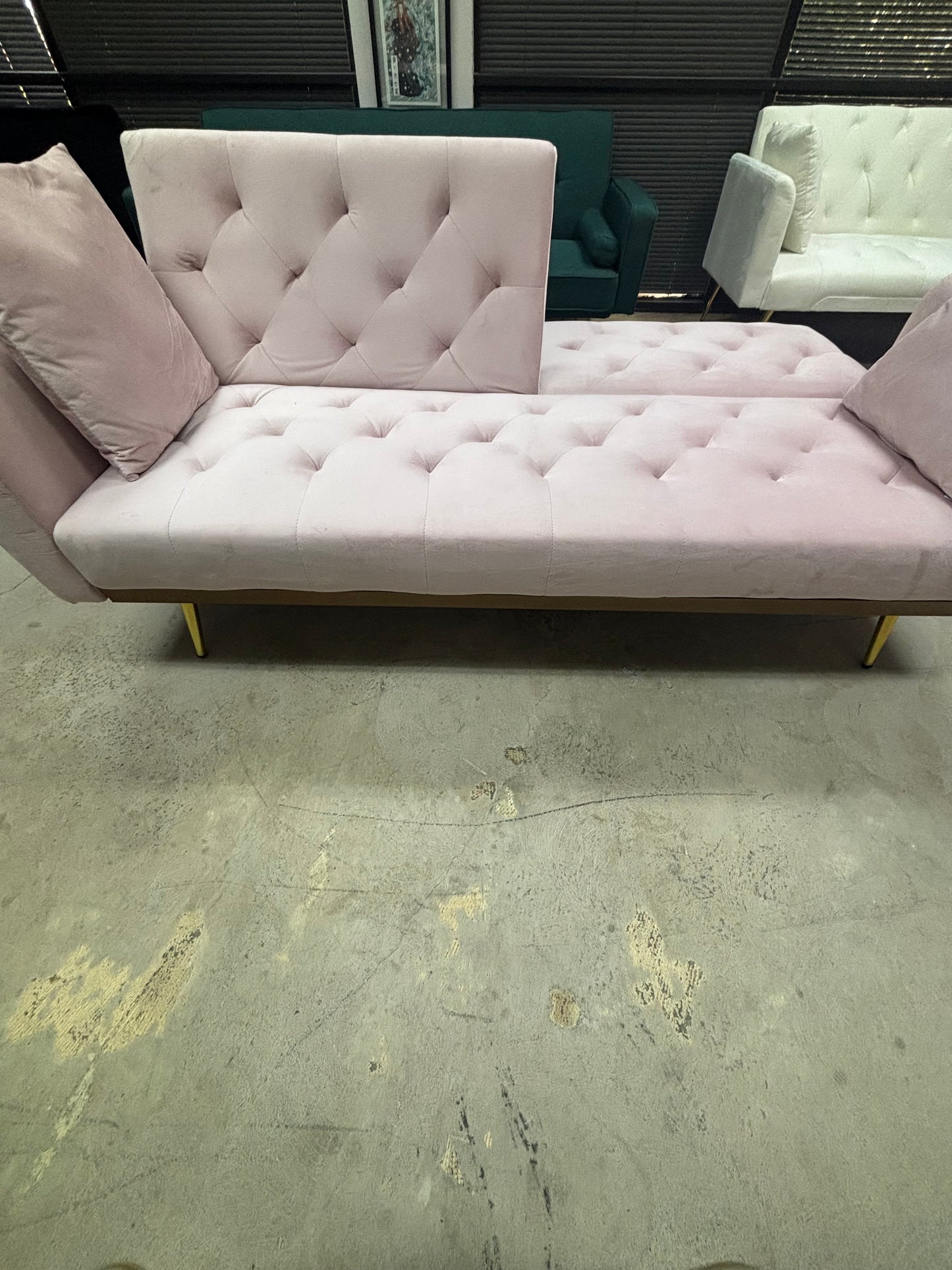 Pink Sofa -Futon Brand New