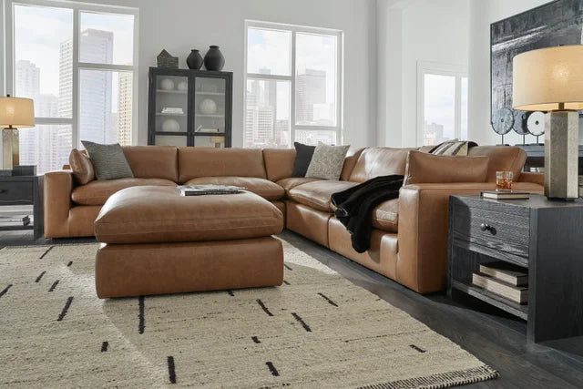 Ashley 309-01 - 5PC Genuine Leather Sectional Set **ON SALE**