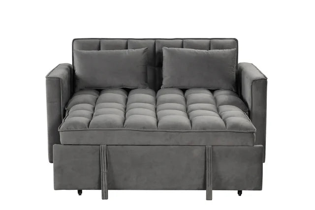 Relax Gray Sleeper Sofa Luxurious Seating and Sleeping Functionality
