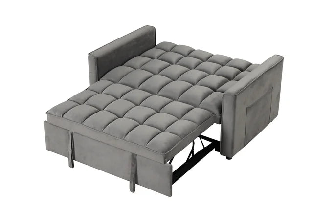 Relax Gray Sleeper Sofa Luxurious Seating and Sleeping Functionality