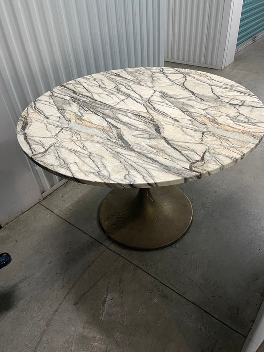 Faux Marble Round Table