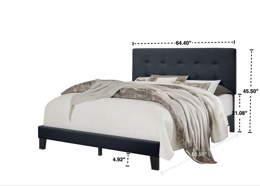Charcoal Platform Bed - Twin, Full, Queen, King **NEW ARRIVAL**